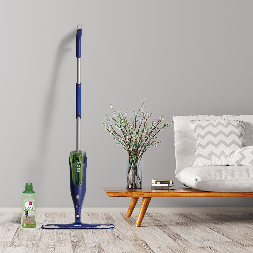 <p>It&rsquo;s best to clean rooms from the top down so that any dust and debris won&rsquo;t find their way onto a newly-cleaned floor.</p><br/>