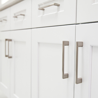 <p>Instead of replacing your cabinets, consider updating their look by installing/upgrading some cabinet handles. This simple addition is a subtle way to change the look of a room.</p><br/>